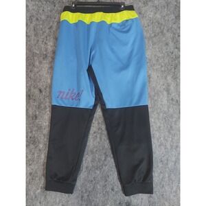 Nike Sweat Pants Jogger Men XL Vtg Colorblock 90s Blue Black Green "Nike! Flaw